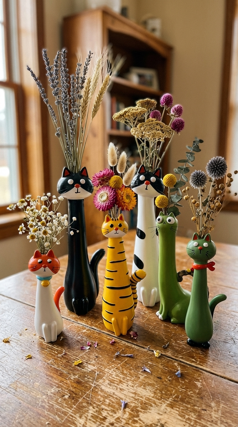 SIlly Cat Plant Pots